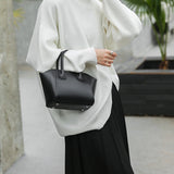 NAMCOVERSE 2025One shoulder messenger bag women's large capacity Korean version dumpling bag cowhide women's bag high-end exquisite portable shell bag