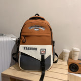 New Schoolbag Retro College Style High School Student Backpack Korean Ins Fashion College Student Couple Backpack