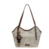 NAMCOVERSE 2025 Korean version of casual commuting large-capacity bag women's popular new fashionable versatile shoulder bag student class tote bag