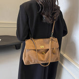 NAMCOVERSE 2025 Retro casual tote bag women's popular new suede trendy fashion versatile single shoulder underarm bag large capacity messenger bag
