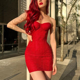 NAMCOVERSE 2025 Real shot - Christmas New Popular,  and autumn new women's clothing fashion temperament socialite style sexy babes nightclub slim fit