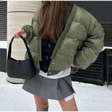 NAMCOVERSE 2025 Real shot - long-sleeved button-up cotton jacket popular  New fashion women's autumn and winter loose casual warm jacket