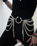 LH4708 2025 new product waist chain multi-layer metal chain combination waist chain exquisite fashion waist chain belt body chain