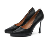 2025 1166-6 pointed-toed stiletto high heels for women, sexy fashion plaid super high heels for women, waterproof table single shoes for women
