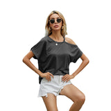 NAMCOVERSE Real shot New   2025 new products short-sleeved spring and summer new t-shirt off-the-shoulder top 2025 trade, women's clothing