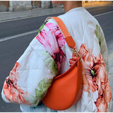 NAMCOVERSE 2025 Printed hem drawstring short cotton clothes popular  New autumn and winter new women's warm button jacket