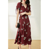 2025 Wrapped new Chinese silk dress high-end mulberry silk skirt  summer national style women's new cheongsam
