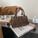 NAMCOVERSE 2025 Niche design bowling bag women's bag popular new fashion retro Boston bag portable shoulder bag messenger bag