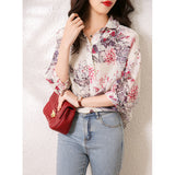 2025 Heavy mulberry silk pink cardigan summer  new women's shirt design sense niche high-end top shirt
