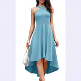 2025 Autumn party dress popular new neck  fashion dress elegant atmosphere slim 2025 dress