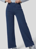 NAMCOCERSE Summer New HOTan and NEWn Style Women Jeans Fashion Simple Slim Wide Leg Trousers  Cross-Border Preferred