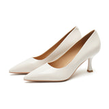 2025 7955-9 Sexy patent leather  high heels for women 2025 spring new pointed thin heels solid color high heels for women