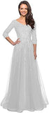 2025 Evening Dress Elegant Lace Bridal Mother Dress Women's Formal Sleeve Hot Trade Aunt Dress