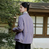 Guofeng jacket, new Chinese cotton clothes, women's cotton-padded clothes and cotton pants 221022 young top, wide-leg cotton 90988A.