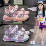 NAMCOVERSE  Girls' Sandals Soft Bottom Children's Princess Shoes Summer New Internet Celebrity Beach Shoes Cute Non-Slip Girls' Casual Shoes