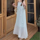 2025 Spot popular dresses this year, summer clothes popular new fugitive princess vintage dress