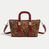2025 Crossbody bag Korean version retro leopard print bag women's autumn and winter high-end fashion temperament handbag new versatile women's bag