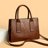 2025 Bag autumn women's popular fashion splicing high-end handbag large-capacity simple Popular-style three-piece bag