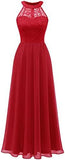 2025 's new women's sleeveless neck floral lace formal dress cocktail dress bridesmaid dress women