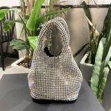 NAMCOVERSE New Cross-Border Hot Sale King Full Diamond Bag Diamond Bucket Bag Rhinestone Chain Bag Portable Messenger Bag