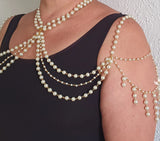 L4789Y 2025 New hot-selling pearl chain sexy neck chain handmade size pearl chain neck shoulder chain