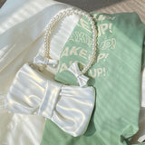 NAMCOVERSE 2025 Girl pearl bow underarm bag female popular new sweet little fresh fairy bag temperament shoulder bag wholesale