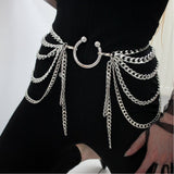 LH4708 2025 new product waist chain multi-layer metal chain combination waist chain exquisite fashion waist chain belt body chain