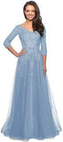 2025 Evening Dress Elegant Lace Bridal Mother Dress Women's Formal Sleeve Hot Trade Aunt Dress