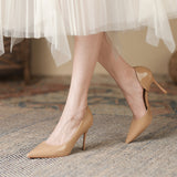 2025 775-A5 fairy style Korean version side empty high-heeled sandals women 2025 summer new pointed stiletto high heels women