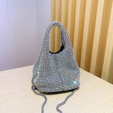 NAMCOVERSE New Cross-Border Hot Sale King Full Diamond Bag Diamond Bucket Bag Rhinestone Chain Bag Portable Messenger Bag