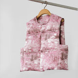 Cotton vest women's autumn and winter stacked wear, pink cotton-padded cotton vest vest, down vest top, vest jacket A1117