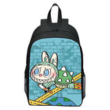 Printed Rabbit Labubu Schoolbag Elementary School Student Cartoon Cute Backpack 123 Grade Doll Boys and Girls