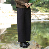Guofeng jacket, new Chinese cotton clothes, women's cotton-padded clothes and cotton pants 221022 young top, wide-leg cotton 90988A.