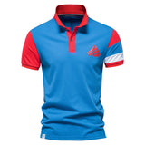 NAMCOVERSE 2025 Clearance treatment Short sleeve popular new lapel two-color splicing Embossed logo fashionable  men's polo shirt cotton