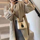 NAMCOVERSE 2025 Korean niche design sense retro fashion portable small bag women popular new casual versatile messenger bucket bag