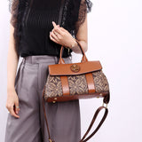 2025 Bag Autumn Women's popular New Design Sense Printed Handbag Popular in Popular and  Large-capacity shoulder bag Commuter bag