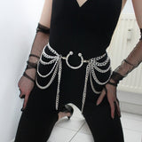 LH4708 2025 new product waist chain multi-layer metal chain combination waist chain exquisite fashion waist chain belt body chain