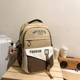 New Schoolbag Retro College Style High School Student Backpack Korean Ins Fashion College Student Couple Backpack