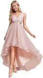 2025 popular new chiffon dress  New 2025 dinner V-neck A-word sleeveless irregular dress
