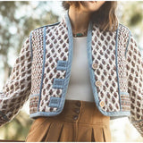 NAMCOVERSE 2025 Printed button double-sided jacket popular  New fashion women's autumn and winter warm cotton clothes
