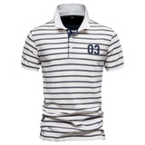NAMCOVERSE 2025 spring and summer new men's polo Popularan size striped short-sleeved POLO shirt fashionable casual men's lapel cotton top