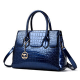 2025 crocodile pattern handbag popular new fashion temperament high-end commuter bag large-capacity textured shoulder bag
