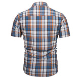 NAMCOVERSE 2025 popular new  cotton shirt plaid casual short-sleeved beach shirt men's short-sleeved Popularan size