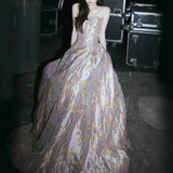 2025 In stock, Chen Yihan has the same  princess dress on the run, high-end bride engagement robe dress, fairy dress.