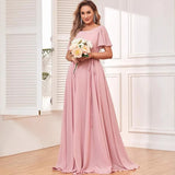 2025 2025 evening dresses fashion new bridesmaid dresses with long split ends, fashion trend chiffon formal dresses