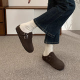 2025 Platform Birkenstocks women's 2025 spring new one-pedal bag head half slippers versatile lazy slippers outer wear
