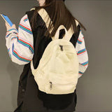 Schoolbag Female Ins Hong Kong Style Mori Style Retro Distressed College Students' Backpack Female HOTan and NEWn Fashion Wash Canvas Backpack