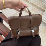 NAMCOVERSE 2025Backpack Women's popular New Trendy Fashion Leather Backpack Women's Backpack Large Capacity Cowhide School Bag Female College Student