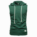NAMCOVERSE 2025 Clearance treatment, summer  men's sleeveless fitness T-shirt, hooded round neck summer breathable pure cotton vest for men