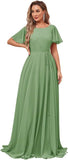 2025 2025 evening dresses fashion new bridesmaid dresses with long split ends, fashion trend chiffon formal dresses